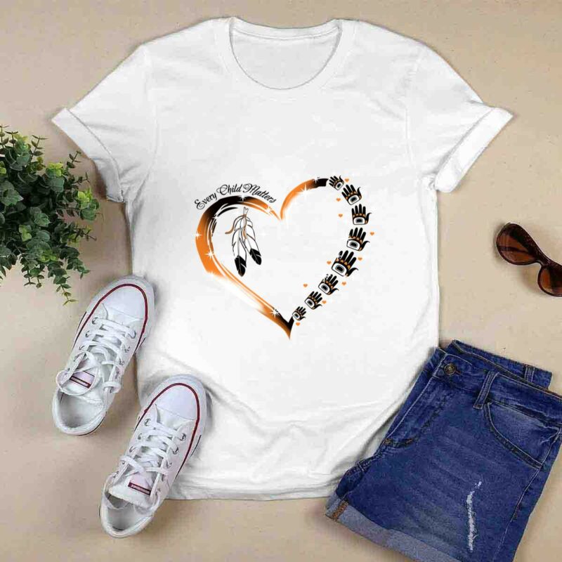 Love Heart Every Child Matter Native American Orange 0 T Shirt