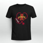 Love Iowa State Cyclones Stethoscope Heartbeat Nurse 0 T Shirt