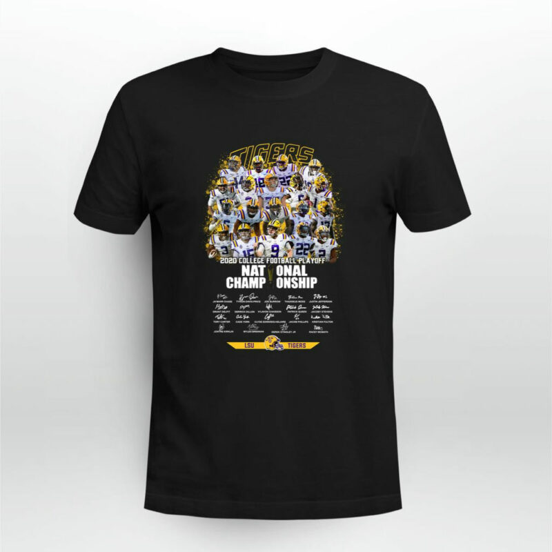 Lsu Tigers Players Signature With National Championship 2020 0 T Shirt