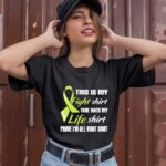 Lymphoma Cancer Yellow Ribbon My Fight My Life 1 T Shirt