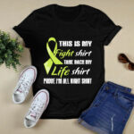Lymphoma Cancer Yellow Ribbon My Fight My Life 3 T Shirt