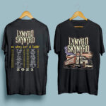 Lynyrd Skynyrd Big Wheels Keep on Turnin Concert Tour front 4 T Shirt