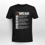 Lynyrd Skynyrd Simple Man Lyrics 3 T Shirt