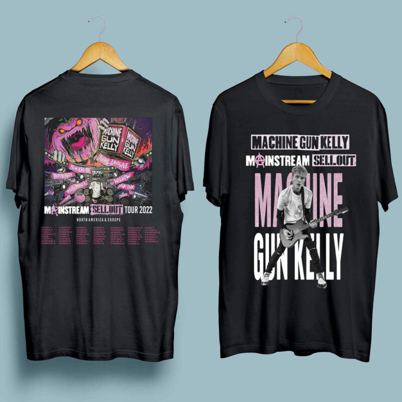 Machine Gun Kelly Mainstream Sellout Tour 2022 Concert Front 4 T Shirt