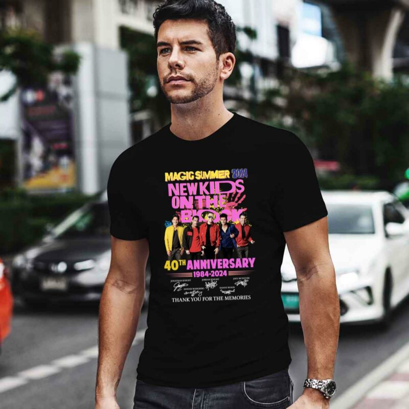Magic Summer 2024 New Kids On The Block 40Th Anniversary 1984 2024 Thank You For The Memories 0 T Shirt
