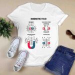 Magnetic Field Bar Magnet Unlike Poles Attract Horseshoe Magnet Like Poles Repel 0 T Shirt