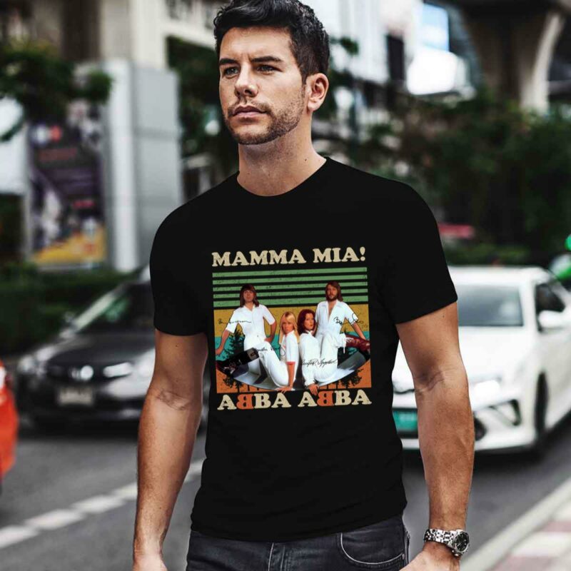Mamma Mia Abba Abba Signatures Vintage 0 T Shirt