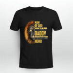 Man Of God Christian Husband Daddy Protector Hero Lion Face Perfect For Family Father Is Day Gift 4 T Shirt