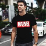 Marvel Paint Drip Red Brick Logo 0 T Shirt