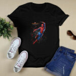 Marvel Spider Man Far From Home Web Swing Shatter Portrait 4 T Shirt
