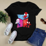 Marvel Spidey and His Amazing Friends Heroes and Foes Marvel Holiday Family Vacation 4 T Shirt