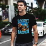 Mavel Guardians of the Galaxy Rocket Raccoon Portrait 0 T Shirt