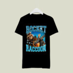 Mavel Guardians of the Galaxy Rocket Raccoon Portrait 4 T Shirt