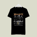 Megadeth 40th Anniversary Thank You For The Memories 2 T Shirt