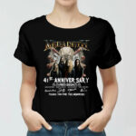 Megadeth 41st Anniversary 1983 2024 Signature Thank You For The Memories 4 Women T Shirt