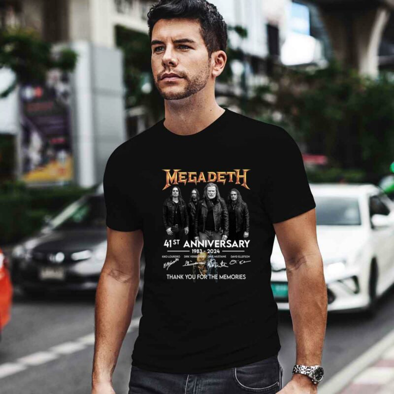 Megadeth 41St Anniversary Thank You For The Memories 0 T Shirt
