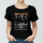 Megadeth 41st Anniversary Thank You For The Memories 4 Women T Shirt