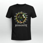 Megadeth Band Logo Signatures Member 3 T Shirt
