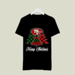 Merry Christmas Tree Football Team SanFrancisco 49er Fan 4 T Shirt