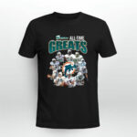 Miami Dolphins All Time Greats Signatures 2 T Shirt