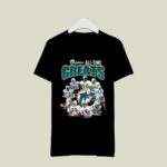 Miami Dolphins All Time Greats Signatures 3 T Shirt