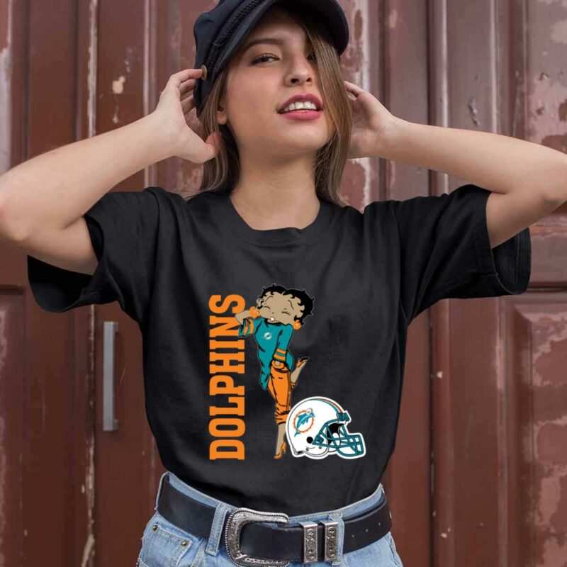 Miami Dolphins Betty Boops 0 T Shirt