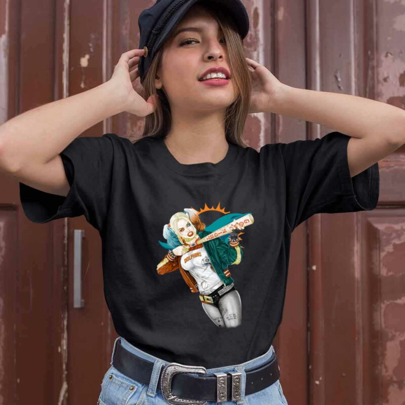 Miami Dolphins Harley Quinn 0 T Shirt