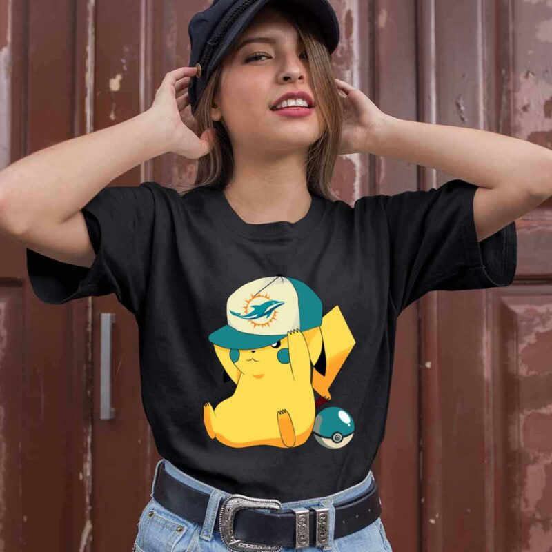 Miami Dolphins Pikachu Pokemon 0 T Shirt