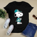 Miami Dolphins Snoopy Double Middle Fingers Fck You 2 T Shirt
