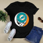 Miami Dolphins Steal Your Face Football Fan Supporter Grateful Dead 2 T Shirt