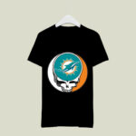 Miami Dolphins Steal Your Face Football Fan Supporter Grateful Dead 3 T Shirt