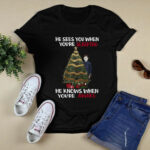 Michael Myers Christmas Tree He Knows When Youre Awake Christmas 4102 T Shirt