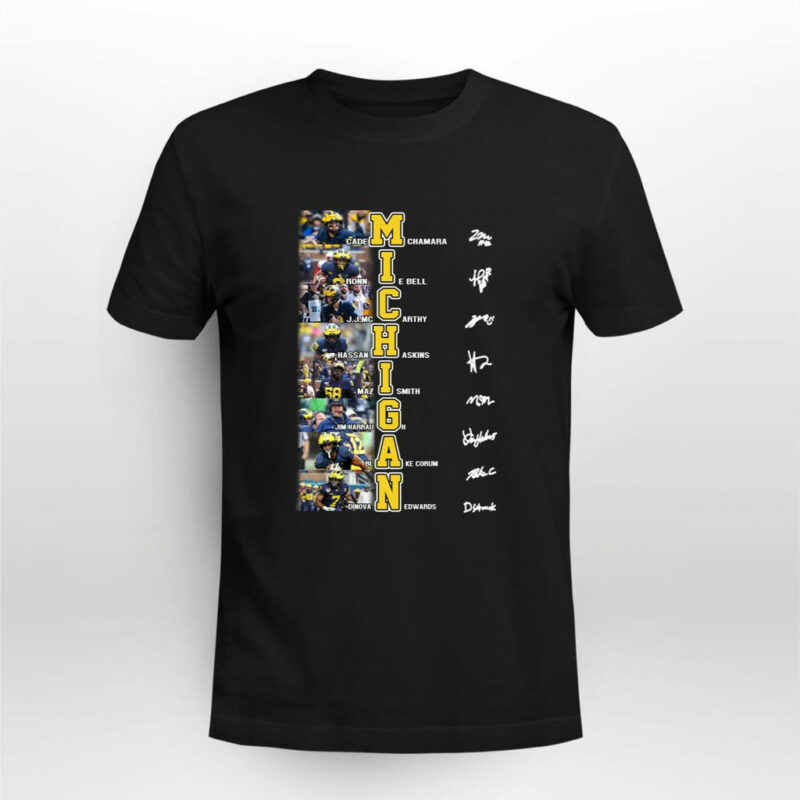 Michigan Football Team Players Signatures 0 T Shirt