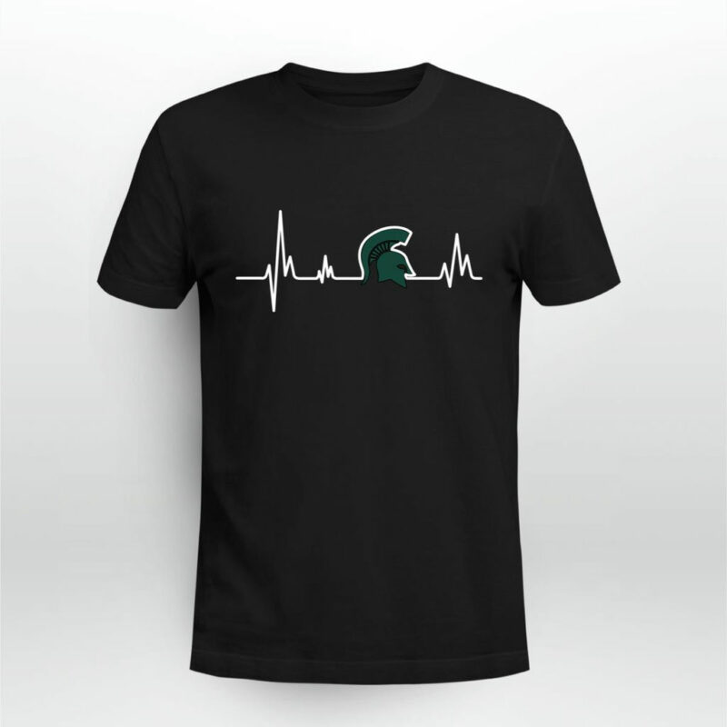 Michigan State Spartans Heartbeat 0 T Shirt