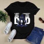 Michigan Wolverines Dad sons first hero daughters first love 9 T Shirt