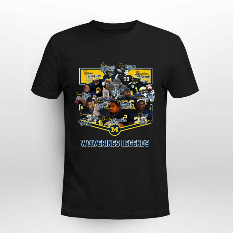 Michigan Wolverines Legends Players Signatures 0 T Shirt