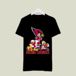 Mickey Donald Goofy Arizona Cardinals 3 T Shirt