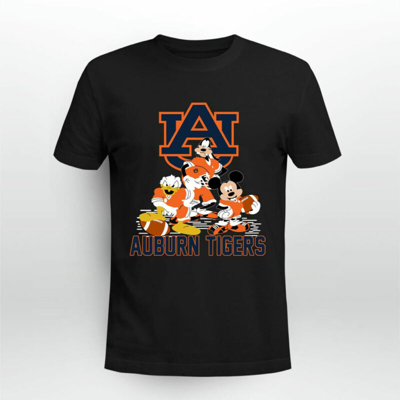 Mickey Donald Goofy Auburn Tigers 0 T Shirt