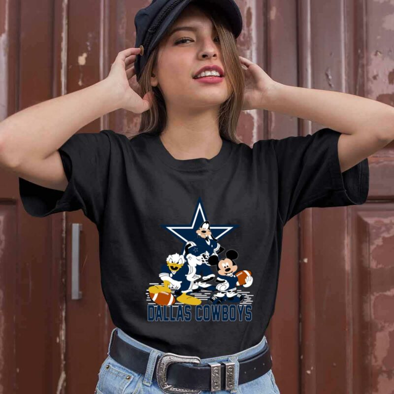Mickey Donald Goofy Dallas Cowboys 0 T Shirt