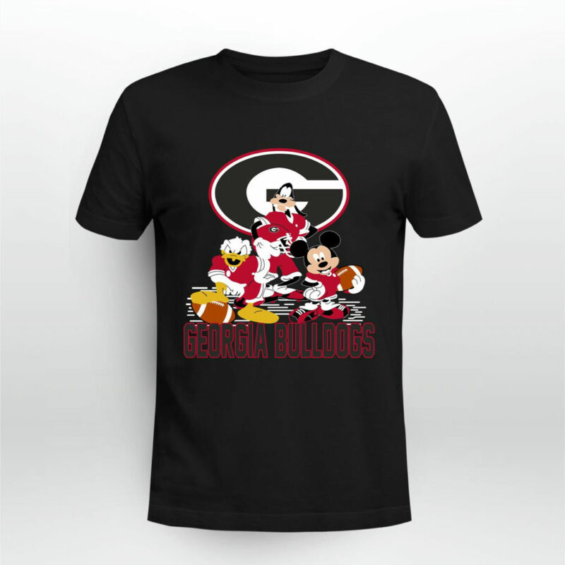 Mickey Donald Goofy Georgia Bulldogs 0 T Shirt