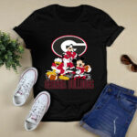 Mickey Donald Goofy Georgia Bulldogs 4 T Shirt