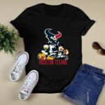 Mickey Donald Goofy Houston Texans 2 T Shirt