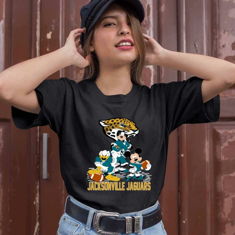 Mickey Donald Goofy Jacksonville Jaguars 0 T Shirt