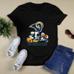 Mickey Donald Goofy Los Angeles Rams 2 T Shirt