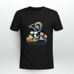 Mickey Donald Goofy Los Angeles Rams 3 T Shirt
