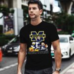 Mickey Donald Goofy Michigan Wolverines 2 T Shirt