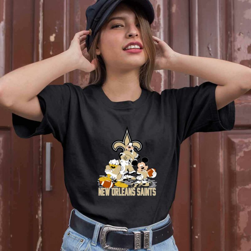 Mickey Donald Goofy New Orleans Saints 0 T Shirt