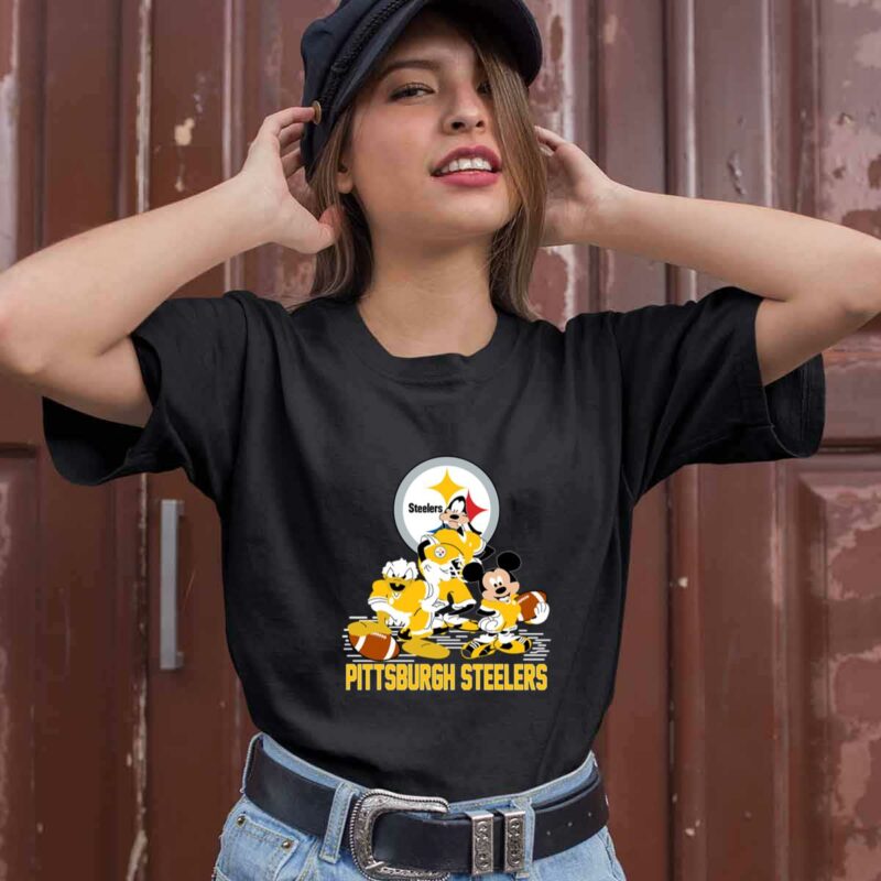 Mickey Donald Goofy Pittsburgh Steelers 0 T Shirt