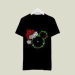 Mickey Head With Santa Hat 3 T Shirt