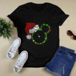 Mickey Head With Santa Hat 4 T Shirt